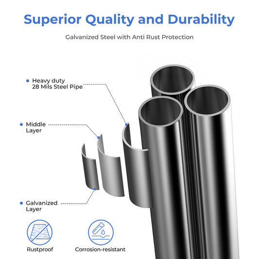 Chicken Coop Large Size for 6/12 Chickens with Waterproof Cover And Metal Wire Mesh Chicken Run Extra Hight Walk-in Chicken Pen Outdoor for Ducks Rabbits (9.8'L × 4.9'W × 6.5'H)