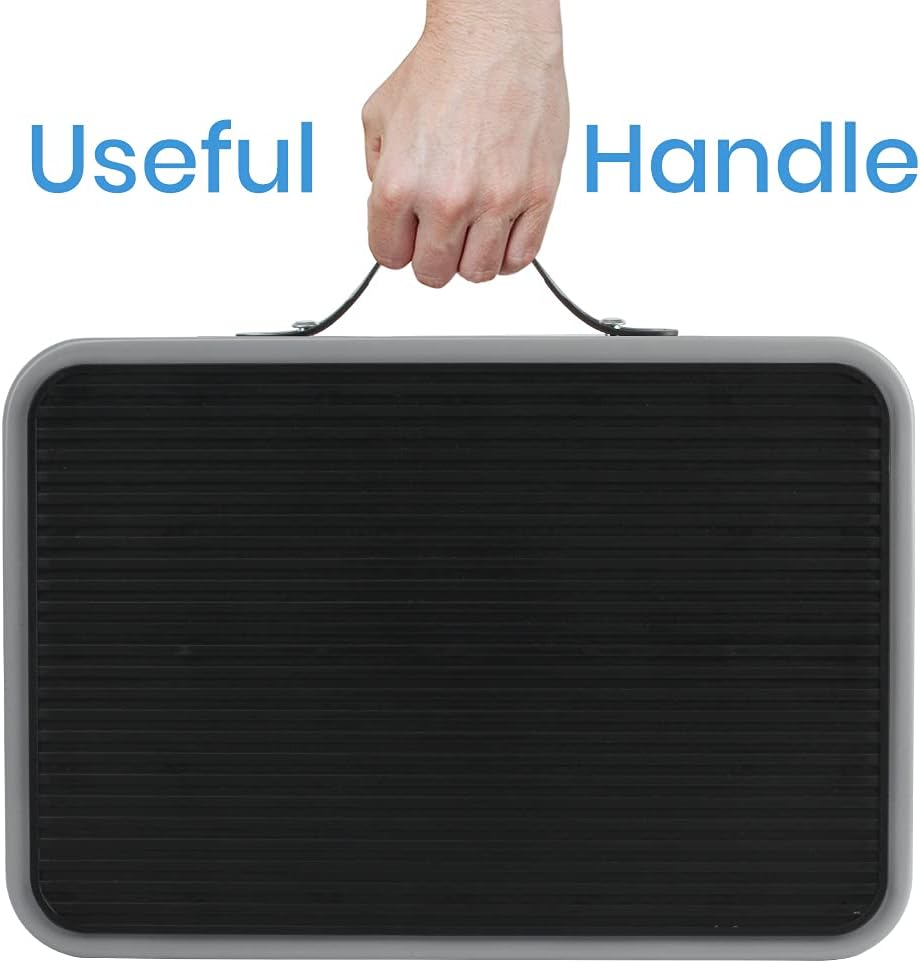 TimberAura 1-Step 330lbs Capacity Folding Metal Step Stool, Portable Step Ladder, Non-Slip, Sturdy