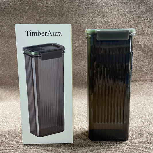 TimberAura Airtight Food Storage Container Set, Good Grips POP Container - Airtight Food Storage - Small Square Tall 2.3 Qt Ideal for spaghetti, linguini and lasagna