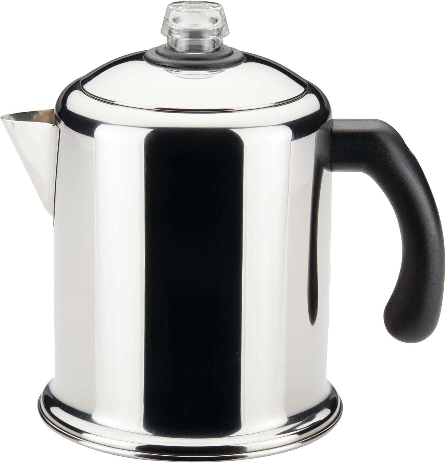 TimberAura Classic Yosemite Stainless Steel Coffee Percolator - 8 Cup, Silver,Stovetop