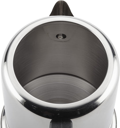 TimberAura Classic Yosemite Stainless Steel Coffee Percolator - 8 Cup, Silver,Stovetop