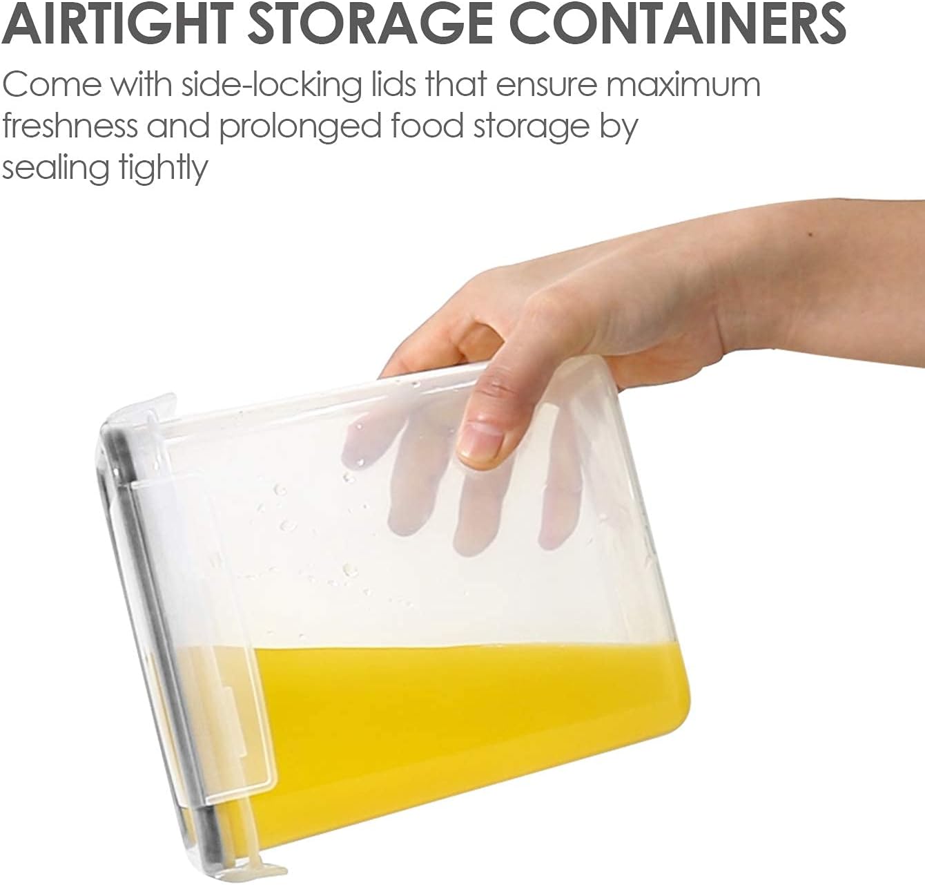 Airtight Food Storage Containers with Lids, Vtopmart 24 pcs Plastic Kitchen and Pantry Organization Canisters for Cereal, Dry Food, Flour and Sugar, BPA Free, Includes 24 Labels
