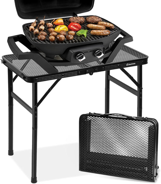 Small Folding Table, Easy for Storage, Compact and Portable Picnic Table for Grill, Outdoor Camping, Garden, Patio, Dining, BBQ, Party, Market, 2Ft 